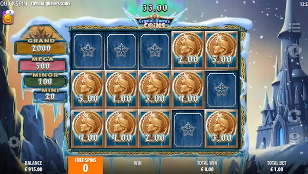 Crystal Queens Coins bonus game