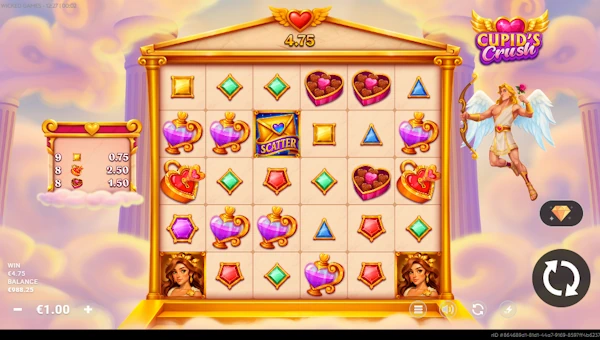 Cupids Crush Base Game Screenshot – Showing Features