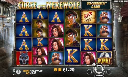 curse of the werewolf megaways slot overview and summary