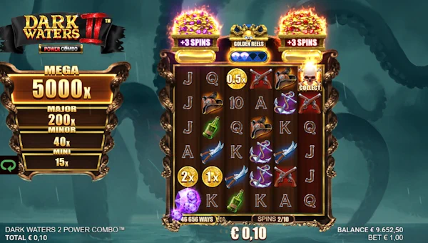 Dark Waters 2 Power Combo Bonus Game – Free Spins Features