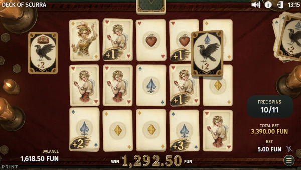 Deck of Scurra Free Spins Bonus