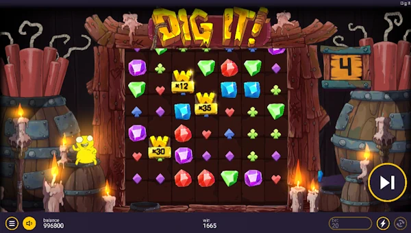 Dig It bonus game