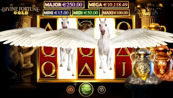Divine Fortune Gold Base Game Screenshot – Showing Features