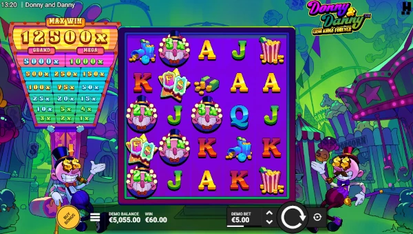 Donny and Danny Cash Kings Forever slot base game by Hacksaw Gaming