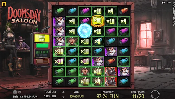 Doomsday Saloon bonus game
