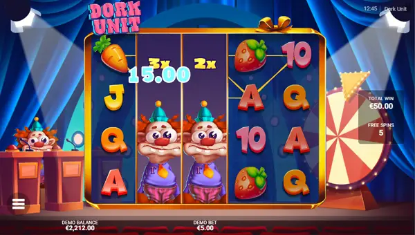 Dork Unit free spins