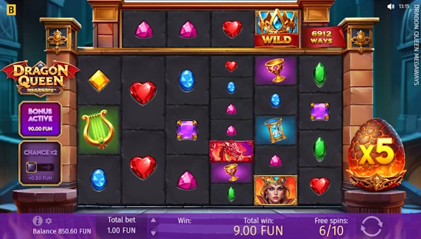 Dragon Queen Megaways bonus game