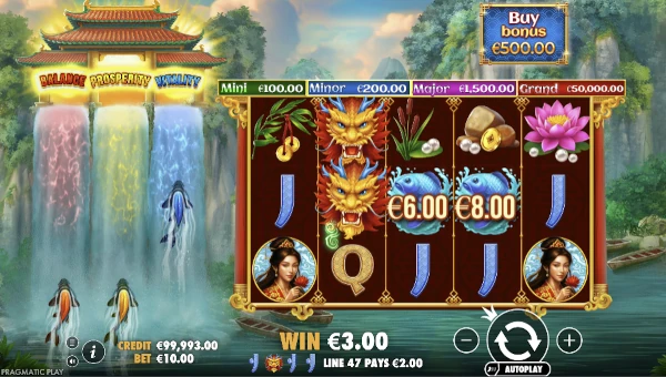 Dragons Gate Bonus Choice Base Game Screenshot – Showing Features