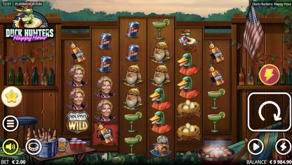 Duck Hunters Happy Hour slot base game by Nolimit City