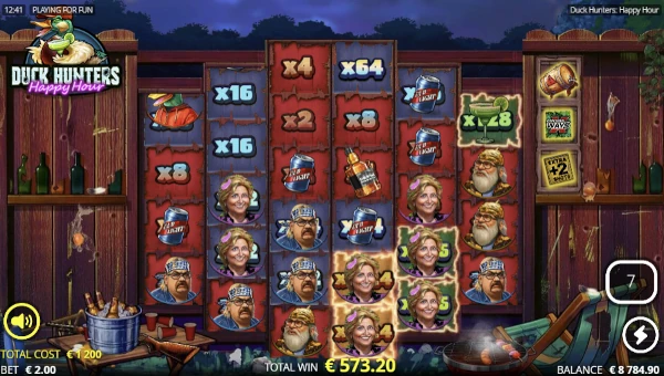Duck Hunters Happy Hour slot free spins feature