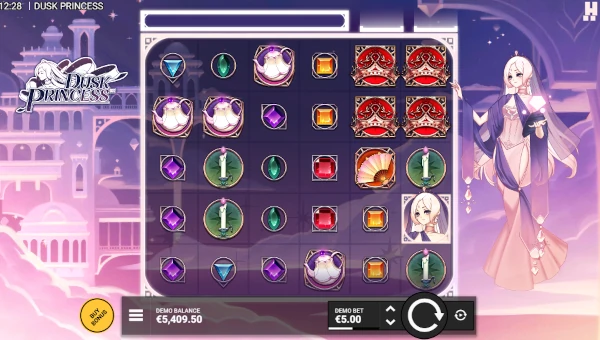 Dusk Princess slot base game screenshot