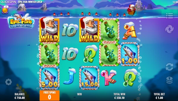 Epic Fish Winter Catch Bonus Game – Free Spins Features