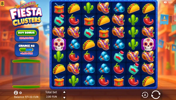 Fiesta Clusters Slot Base Game Screenshot
