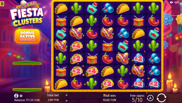 Fiesta Clusters Free Spins Screenshot