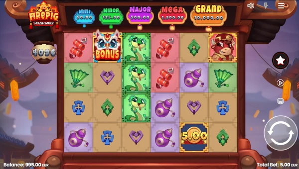 Fire Pig Push Ways base game review