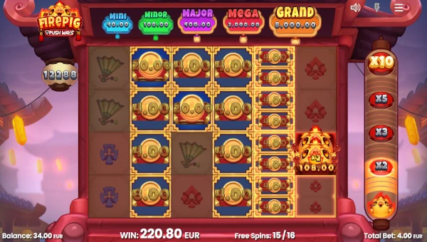 Fire Pig Push Ways bonus game