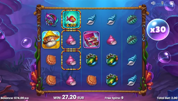 Fish n Nudge free spins