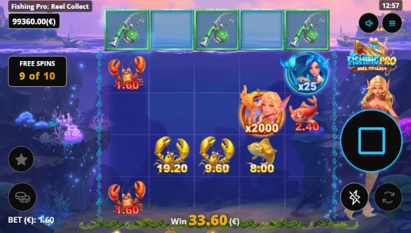 Fishing Pro Reel Collect bonus game