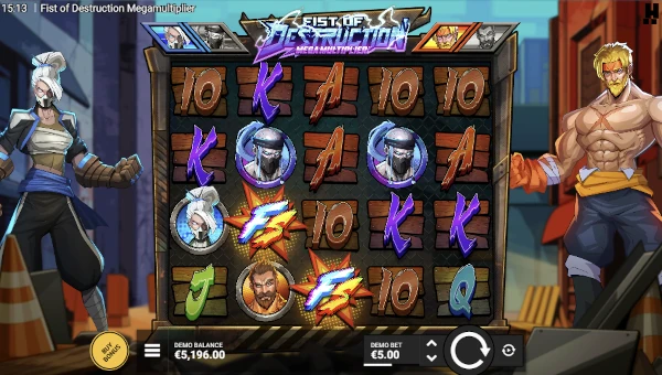 Fist of Destruction Mega Multiplier Base Game Screenshot – Showing Features