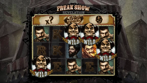 Freak Show Revelation Slot Base Game by Sneaky Slots Base Game Screenshot