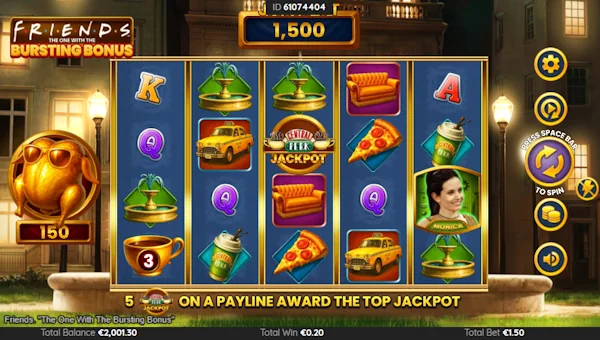 Friends The One With The Bursting Bonus Base Game Screenshot – Showing Features