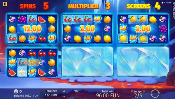 Frozen Fruit free spins and bonus mode
