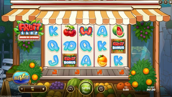 Fruit Shop Grand Re Opening Base Game Screenshot – Showing Features