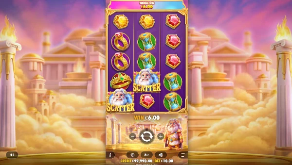 Gates of Olympus POP Base Game Screenshot – Showing Features