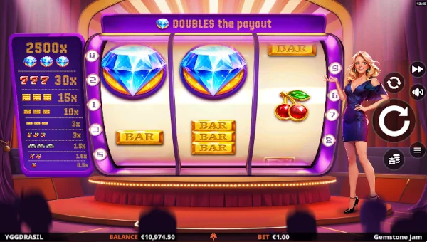 Gemstone Jam Base Game Screenshot – Showing Features