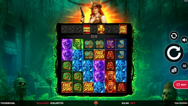 Giga Zombies GigaBlox Base Game Screenshot – Showing Features