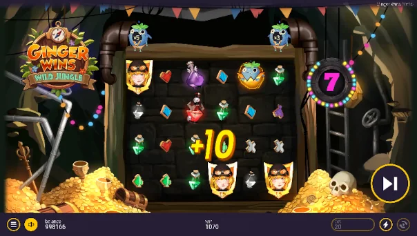 Ginger Wins Wild Jungle Bonus Game – Free Spins Features