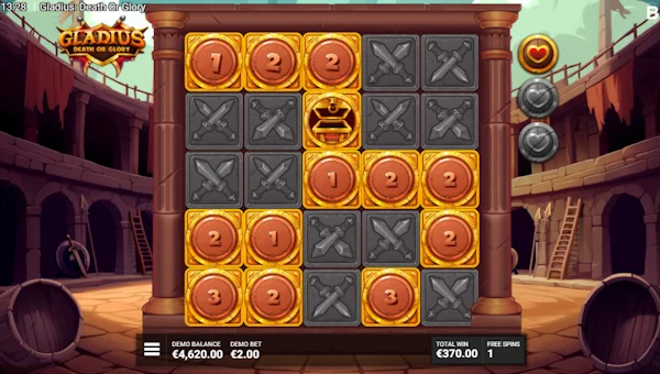 Gladius Death or Glory bonus game