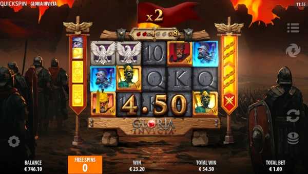 Gloria Invicta Bonus Game – Free Spins Features