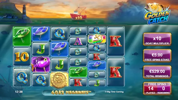 Golden Catch Megaways free spins