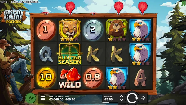 Great Game Rockies Base Game Screenshot – Showing Features