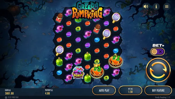 Greedy Pumpking Base Game Screenshot – Showing Features