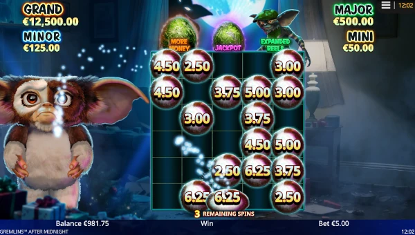 Gremlins After Midnight Bonus Game – Free Spins Features