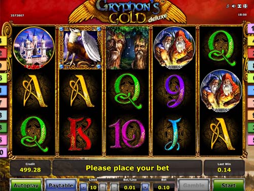 Gryphons Gold Deluxe slot free play demo