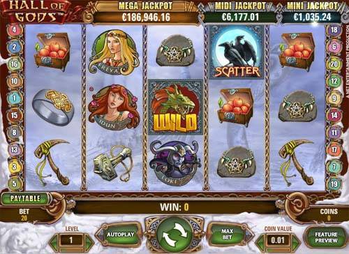 Hall of Gods slot free play demo