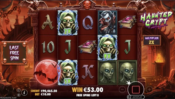 Haunted Crypt Bonus Game – Free Spins Features