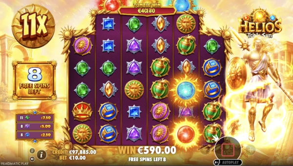 Helios Triple Sun Bonus Game – Free Spins Features
