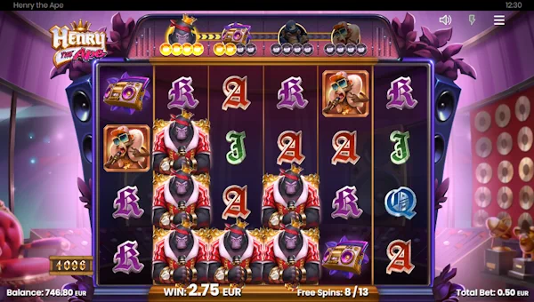 Henry the Ape bonus game