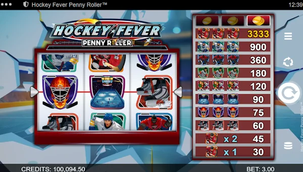 Hockey Fever Penny Roller base game review