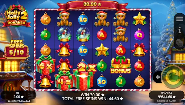 Holly Jolly Bonanza 2 bonus game