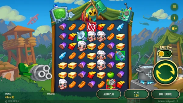 Hot Potato Battleground Base Game Screenshot – Showing Features