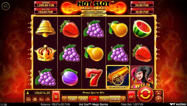 Hot Slot Magic Bombs base game review
