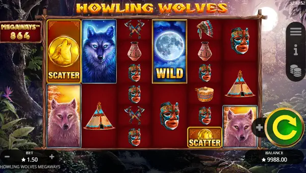 Howling Wolves Megaways base game review