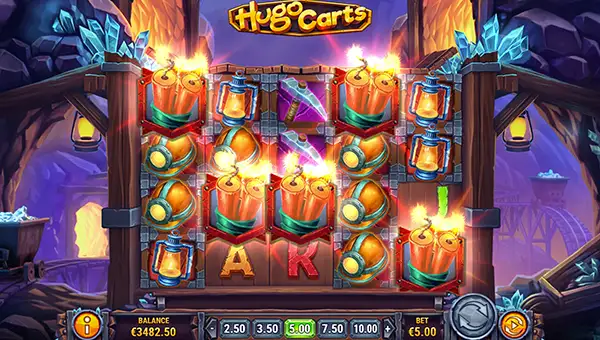 hugo carts free spins