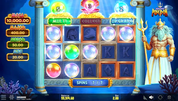 Hyper Frames Poseidon Bonus Game – Free Spins Features