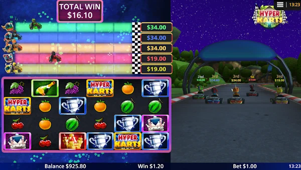 Hyper Karts bonus game